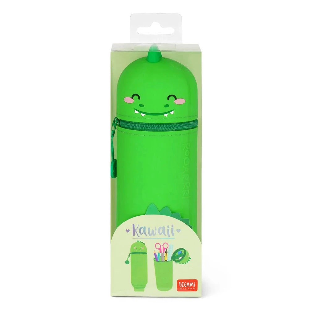 Legami Astuccio 2 in 1 in Morbido Silicone Kawaii Dino