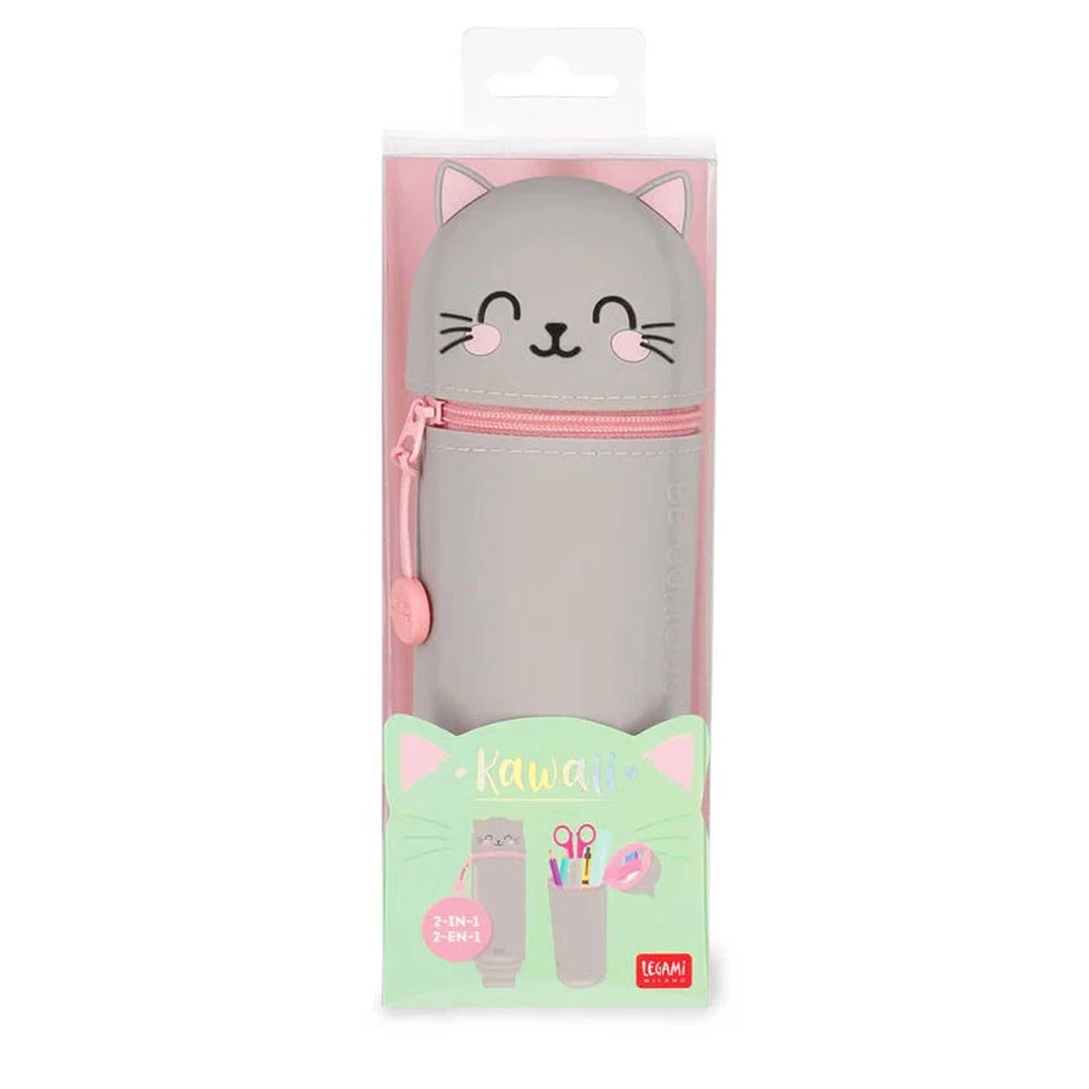 Legami Astuccio 2 in 1 in Morbido Silicone Kawaii Kitty