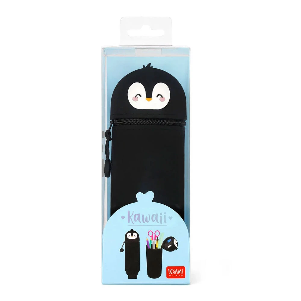 Legami Astuccio 2 in 1 in Morbido Silicone Kawaii Penguin