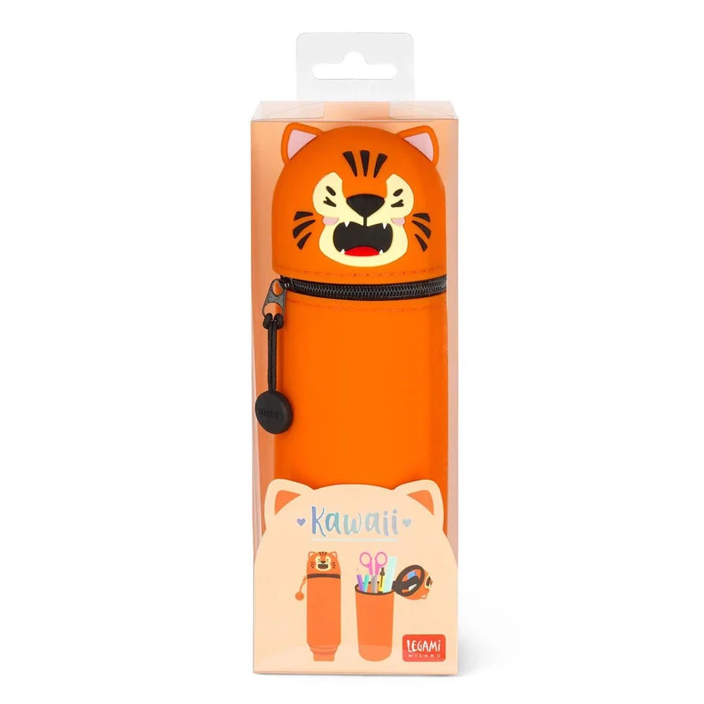 Legami Astuccio 2 in 1 in Morbido Silicone Kawaii Tiger