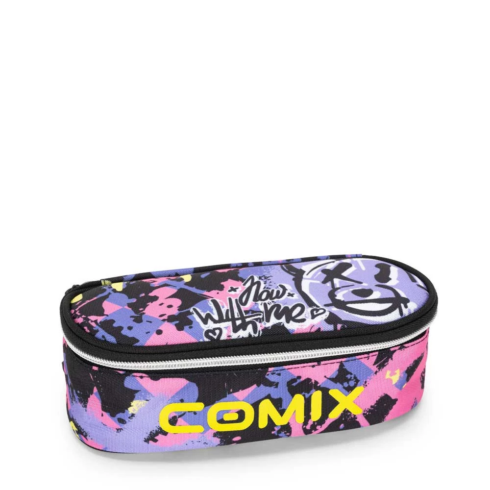 Astuccio Ovale Comix Wbs Girl Bear Portapenne Scuola