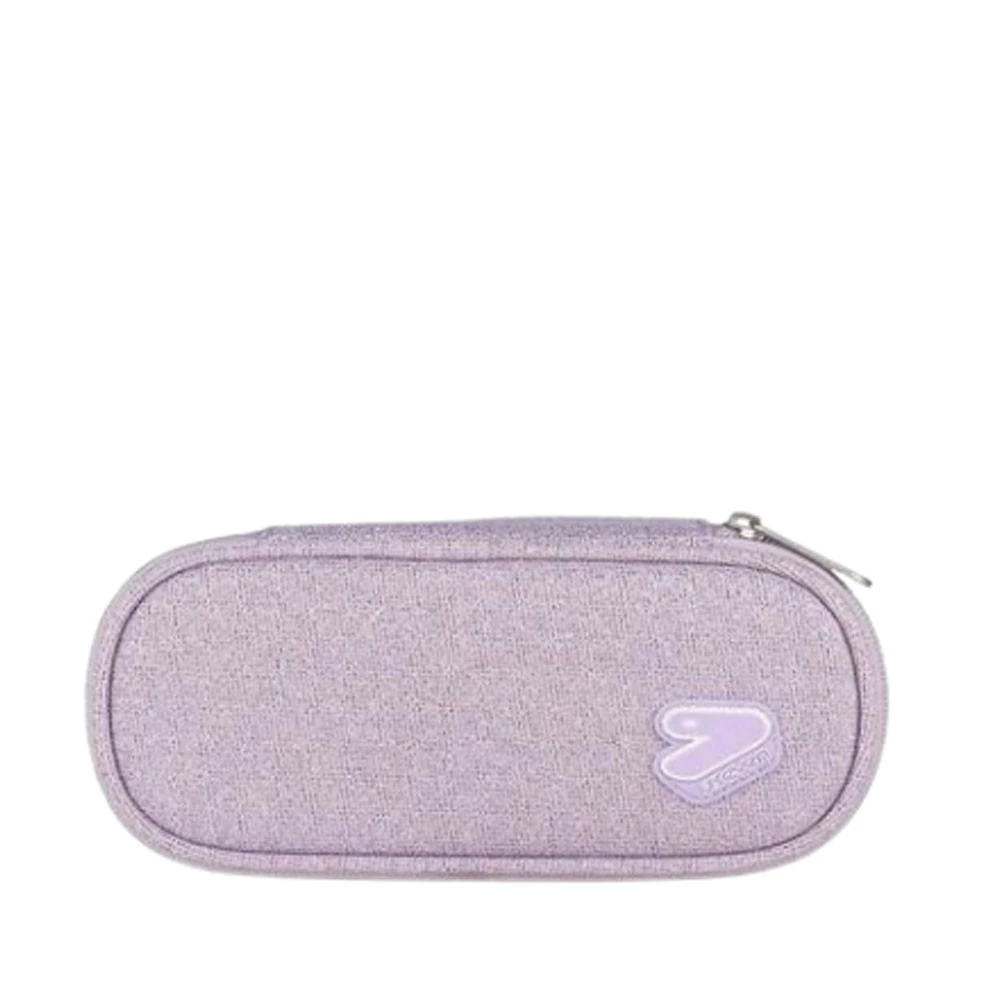 Astuccio Seven Round Plus Shiny Tech Lilla Portapenne Scuola