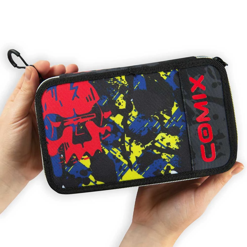 Astuccio 3 Zip Comix Wbs Boy Skull Scuola Elementare Bambino