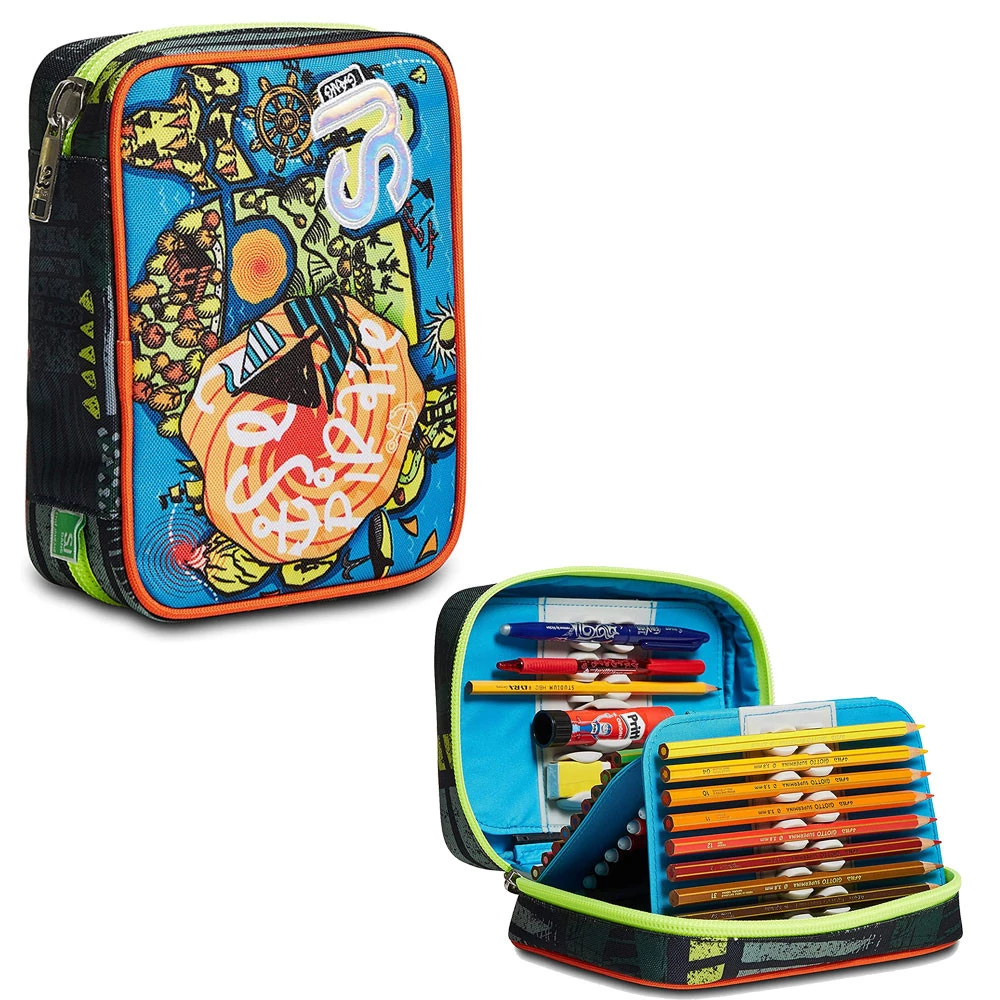 Astuccio Scuola Seven Speed Case Sea Pirate Boy 