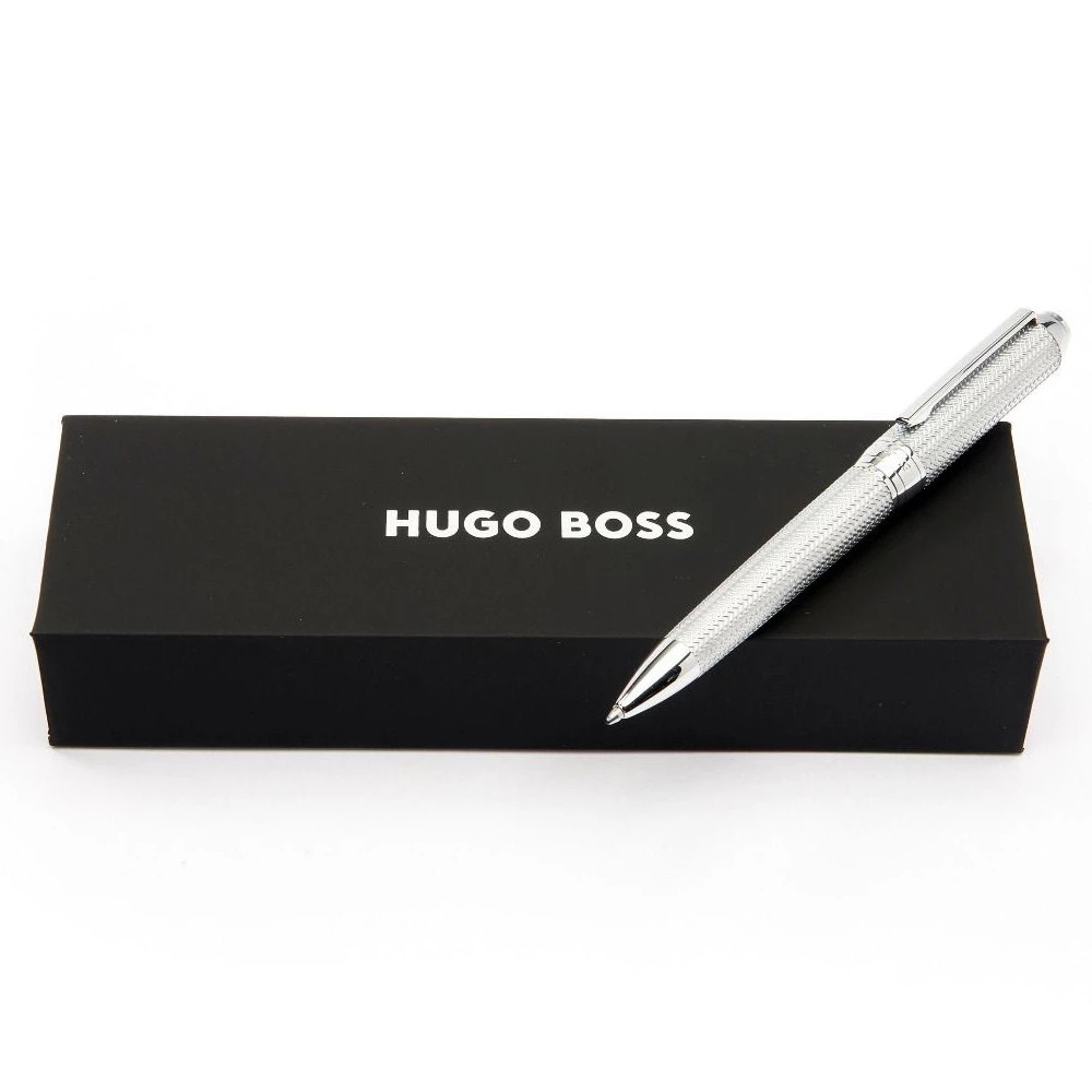 Penna a Sfera Regalo Hugo Boss Elemental Silver in Ottone