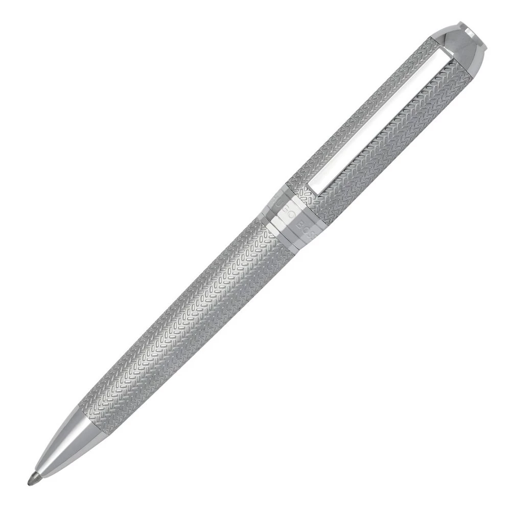 Penna a Sfera Regalo Hugo Boss Elemental Silver in Ottone