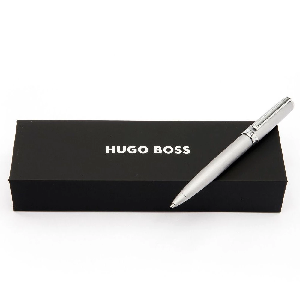 Penna a Sfera Regalo Hugo Boss Gear Brushed Argento