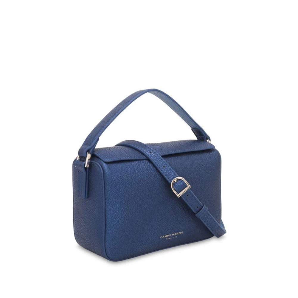 Borsa a Mano Penelope Campo Marzio Similpelle Blu Metallizzato