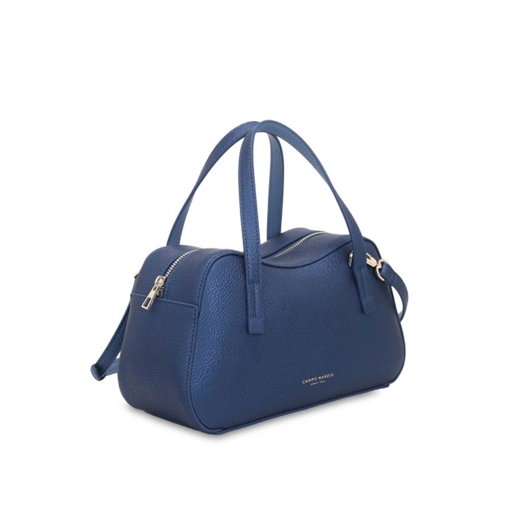 Borsa Bowling Brooke Campo Marzio Similpelle Blu Metallizzato