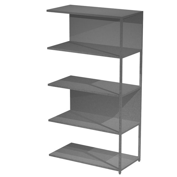 Modulo aggiuntivo per libreria Modular - 90 x 44 x 161 cm - struttura metal antracite - antracite - Artexport