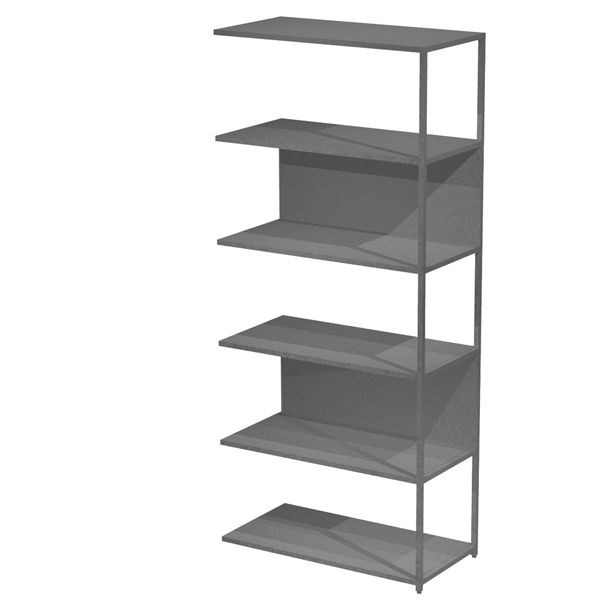 Modulo aggiuntivo per libreria Modular - 90 x 44 x 200 cm - struttura metal antracite - antracite - Artexport