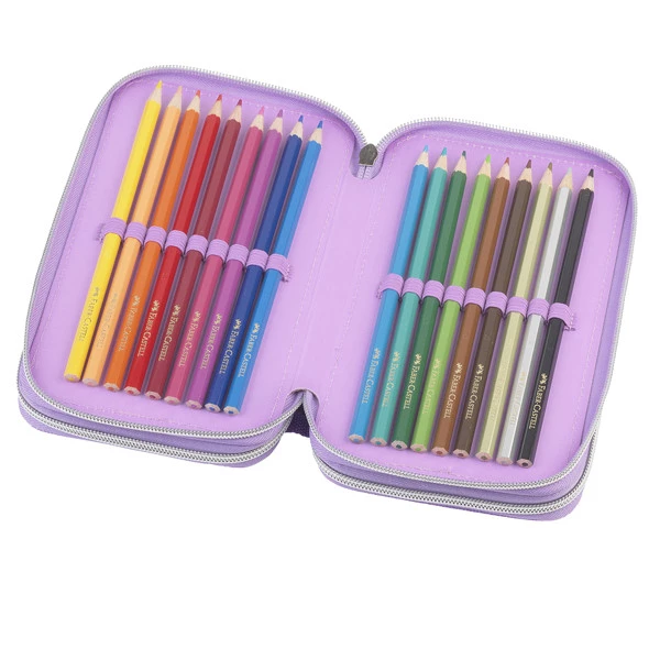 Astuccio 3 zip Unicorn Edition - Faber Castell