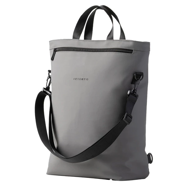 Borsa zainabile Roll-top Drop - 30 x 44 x 14 cm - gomma - grigio - In Tempo