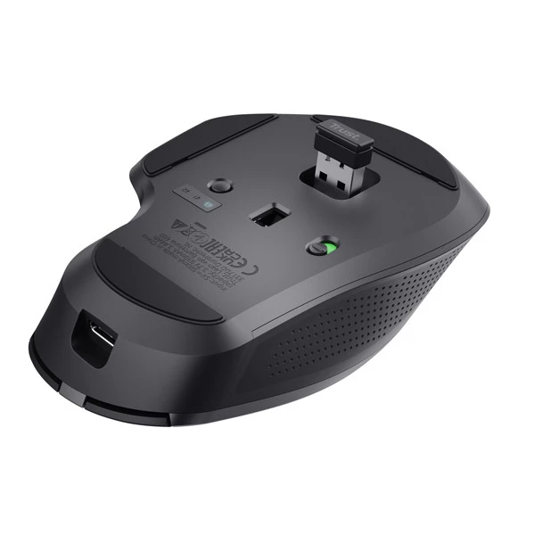 Mouse wireless multi-dispositivo Ozaa+ Nero - Trust