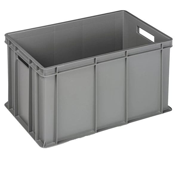 Cassa industriale Europa - 60 x 40 x 32 cm - 64 L - PP - grigio - Mobil Plastic