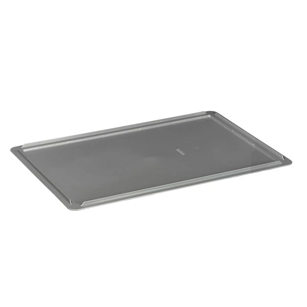 Coperchio per cassa industriale Europa - 60 x 40 x 2 cm - PP - grigio - Mobil Plastic