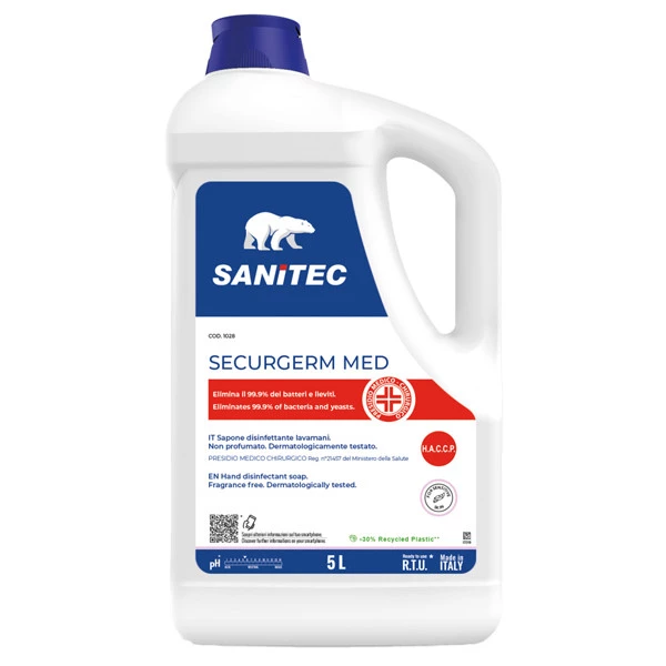 Sapone liquido Securgerm Med PMC - tanica 5 L - Sanitec