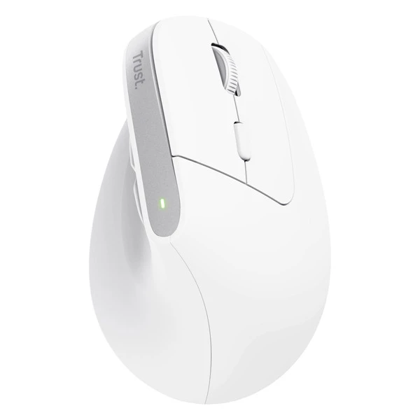 Mouse Ergonomico Bayo+ wireless - bianco - Trust