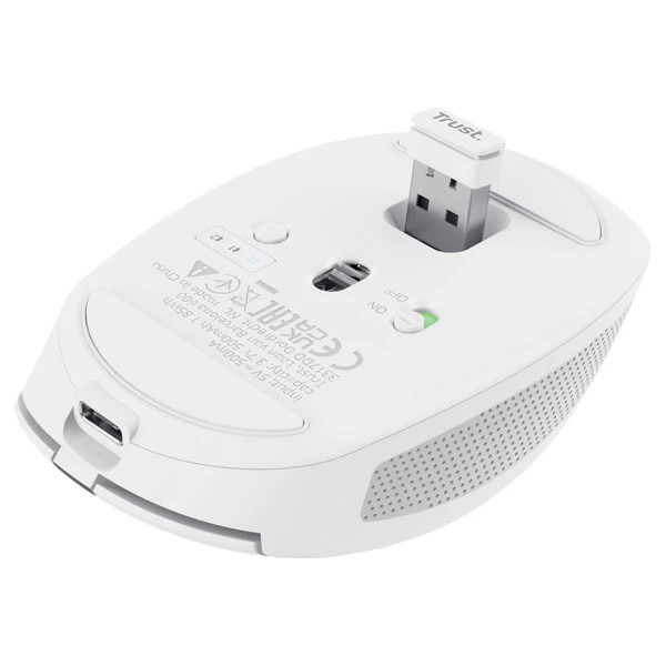 Mouse OZAA wireless - bianco - Trust