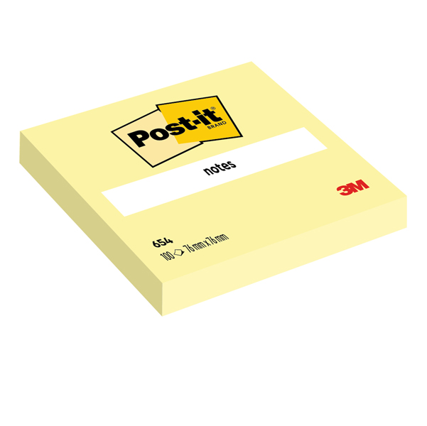 Blocco foglietti Post-it - 654-RCP10 - 76 x 76 mm - carta