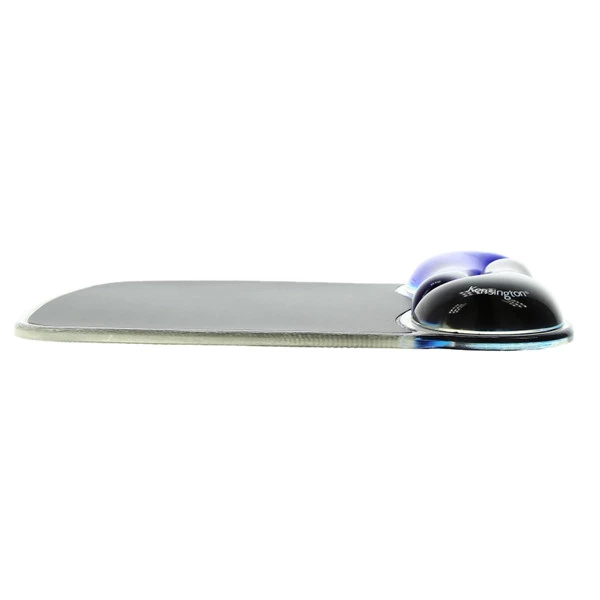 Tappetino mouse duo gel wave - blu nero - kensigton