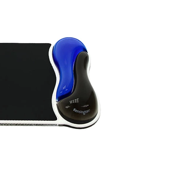 Tappetino mouse duo gel wave - blu nero - kensigton