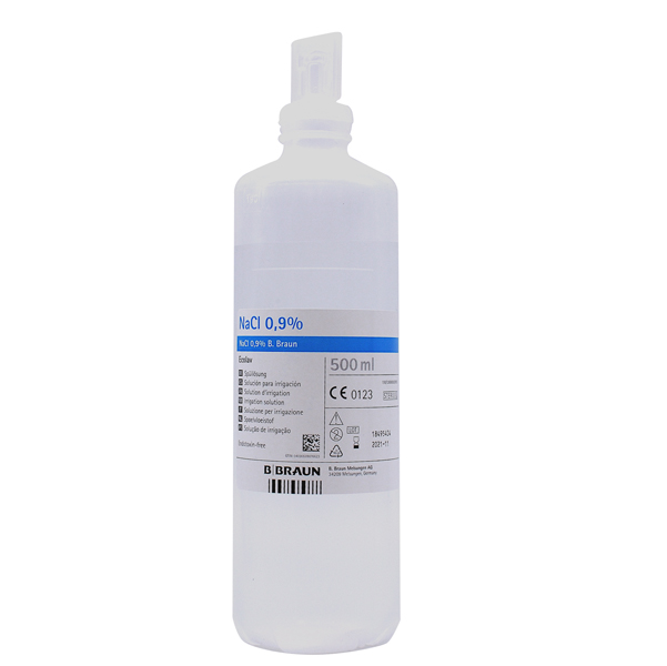 Soluzione salina sterile - cloruro di sodio - 500 ml - PVS