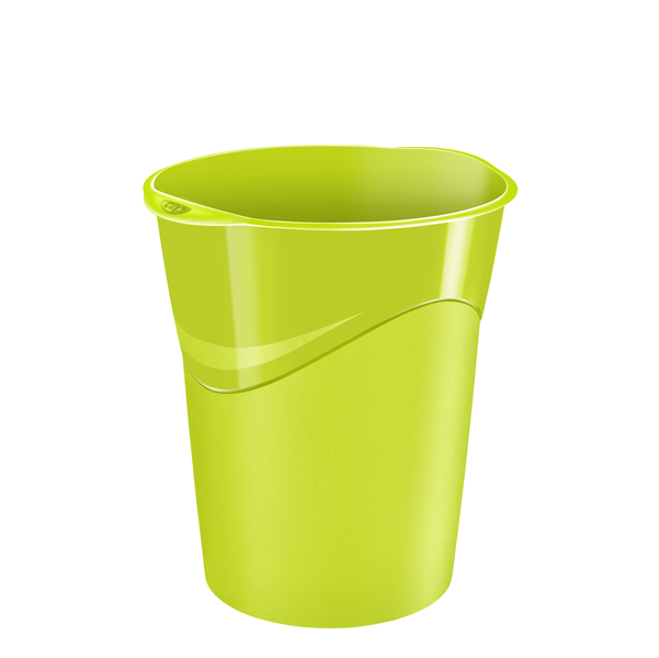 Cestino Gloss - 14 lt - altezza 33,4 cm - diametro 30,5 cm - verde anice - CEP