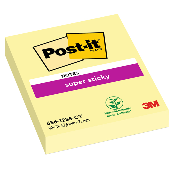 Foglietti Post-it Note - 76x127 mm - Giallo Canary