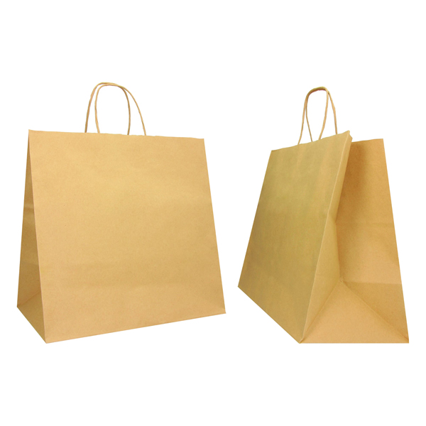 Shopper - maniglie cordino - 32 x 20 x 33 cm - carta biokraft 