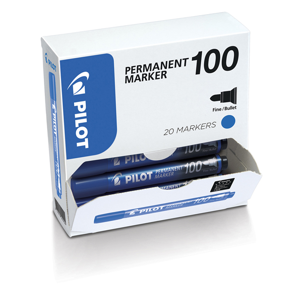 Marcatore Permanente Markers 100 - punta tonda 4,5 mm - blu 