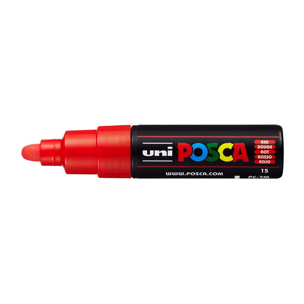 Uniposca ROSSO punta Fine - Inchiostro pigmentato a base d'acqua