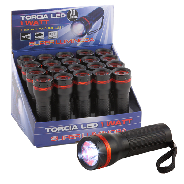 Torcia Led - alluminio - 1 W - Iternet