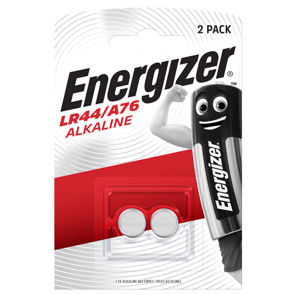 Pile LR44/A76 Alkaline - specialistiche - Energizer - blister 2 pezzi