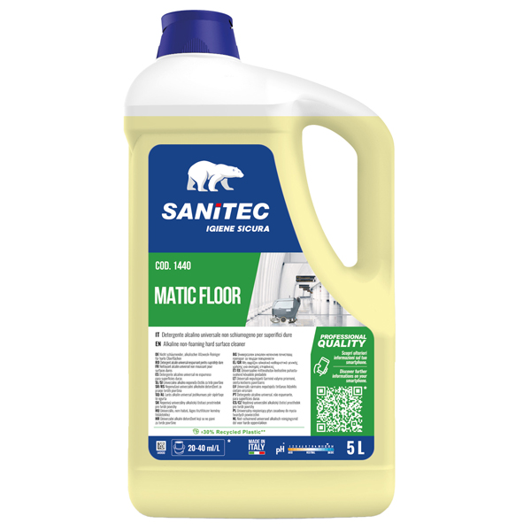 Detergente alcalino universale Matic Floor - 5,5 kg -Sanitec