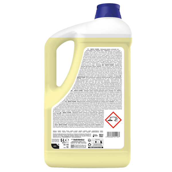 Matic Floor detergente pavimenti alcalino Sanitec 5 L - PapoLab