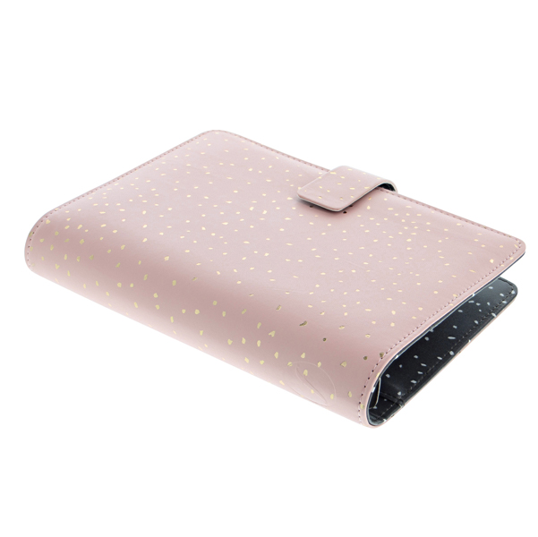 Organiser Confetti - f.to Pocket - 146 x 128 x 36 mm - con cinturino - rosa - Filofax