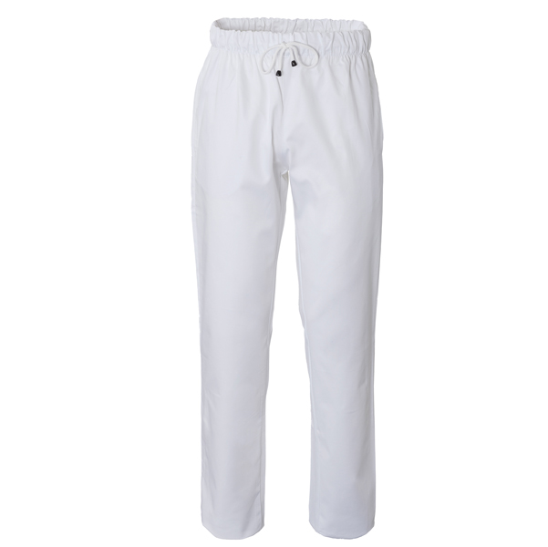 Pantalone da cuoco Plutone - taglia L - bianco - Giblor's