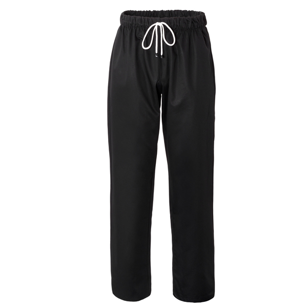 Pantalone da cuoco Plutone - taglia S - nero - Giblor's