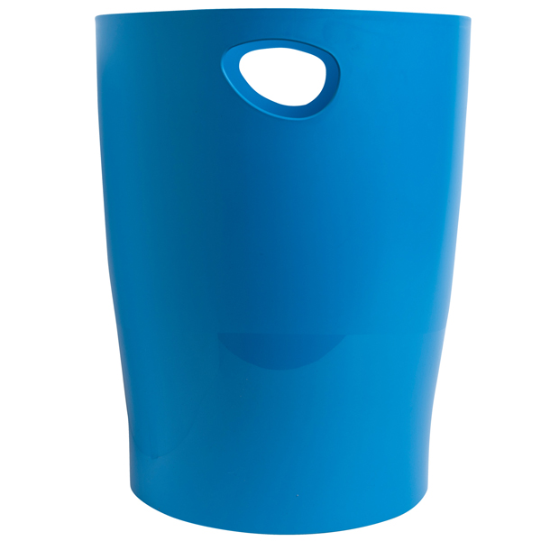 Cestino gettacarte Ecobin Bee Blue - 15 L - turchese - Exacompta