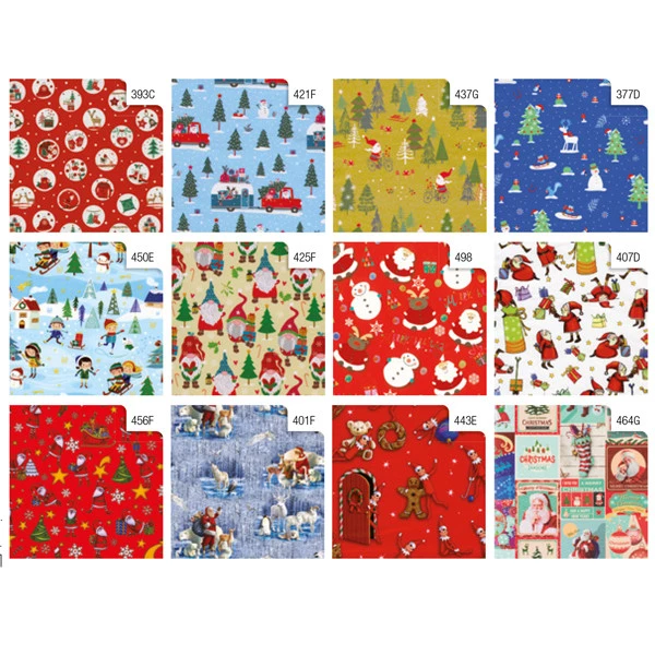 Rotolo carta regalo natale - 3 x 1 m - fantasia bambini - colori assortiti - Sadoch