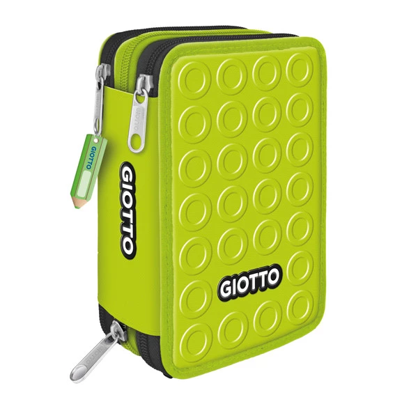 Astuccio 3 zip collezione Stilnovo - 19,5 x 7,5 x 12,9 cm - PL- colori neon assortiti - Giotto