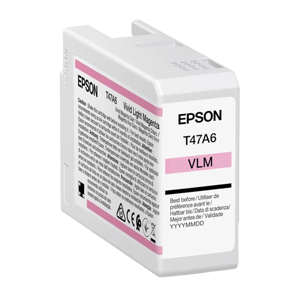 Epson - Cartuccia Vivid per UltraChrome Pro 10 T47A6 - Magenta - 50ml - C13T47A60N
