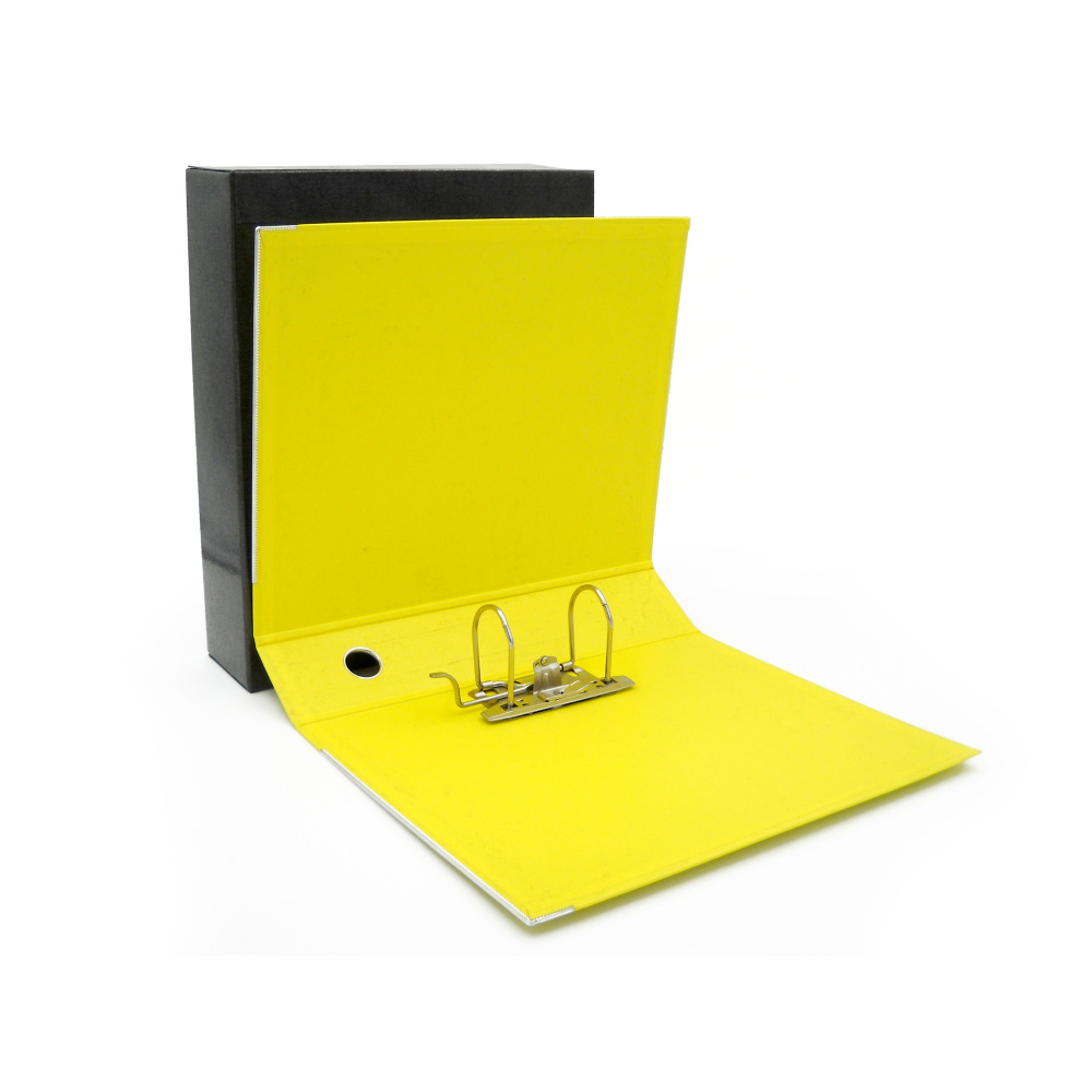 Registratore Kingbox - dorso 8 cm - protocollo 23x33 cm - giallo