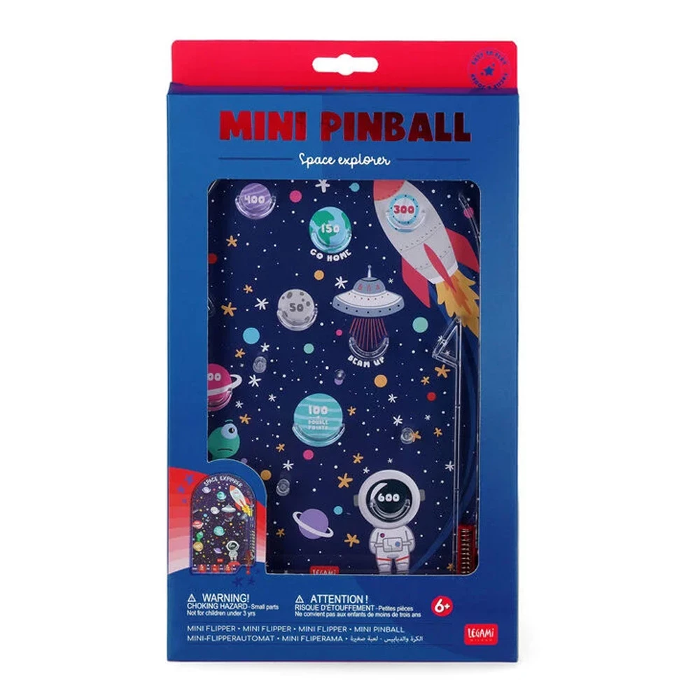 Flipper Portatile Legami Spazio Mini Pinball - Idea Regalo Lema