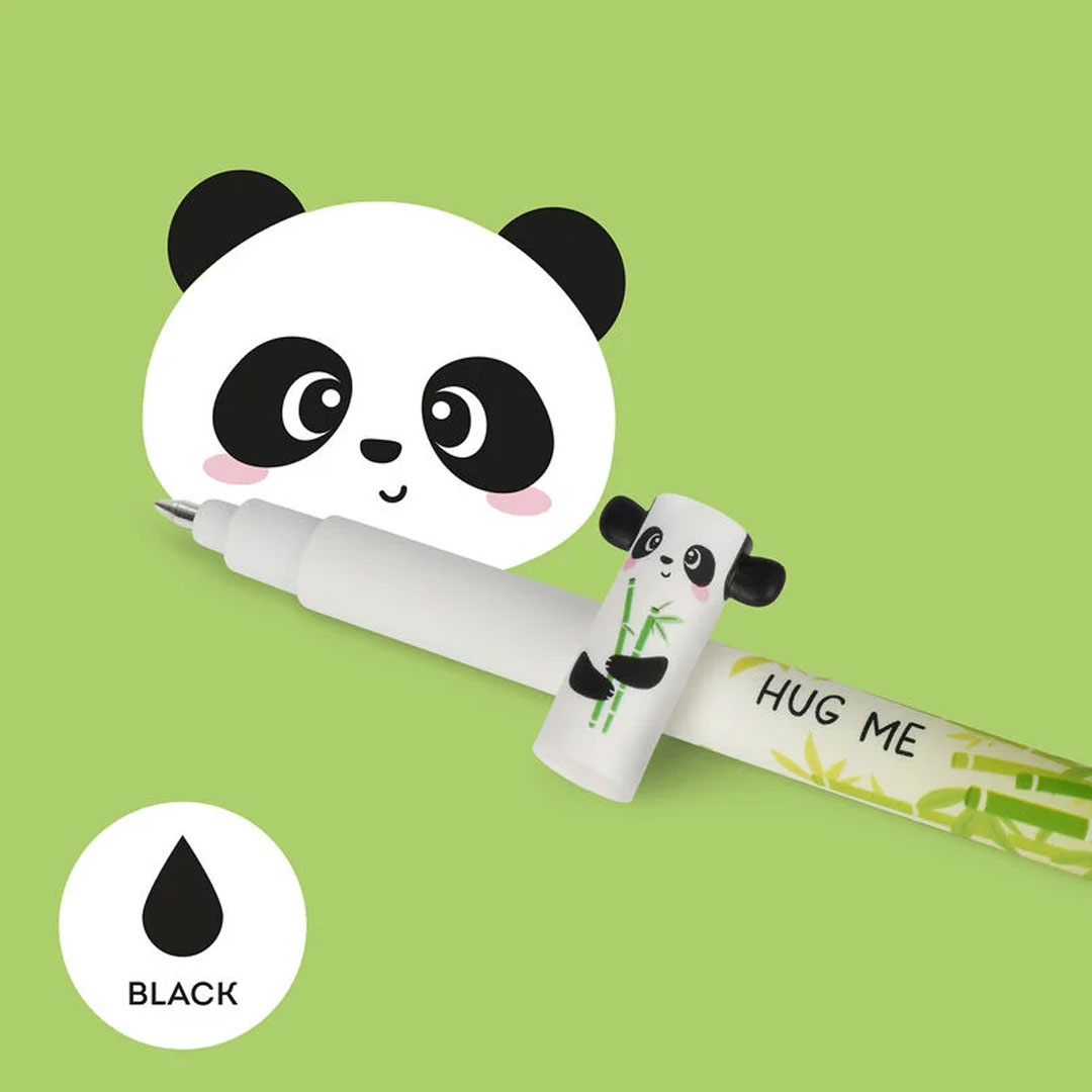 Penna Gel Cancellabile Inchiostro Nero Panda Legami