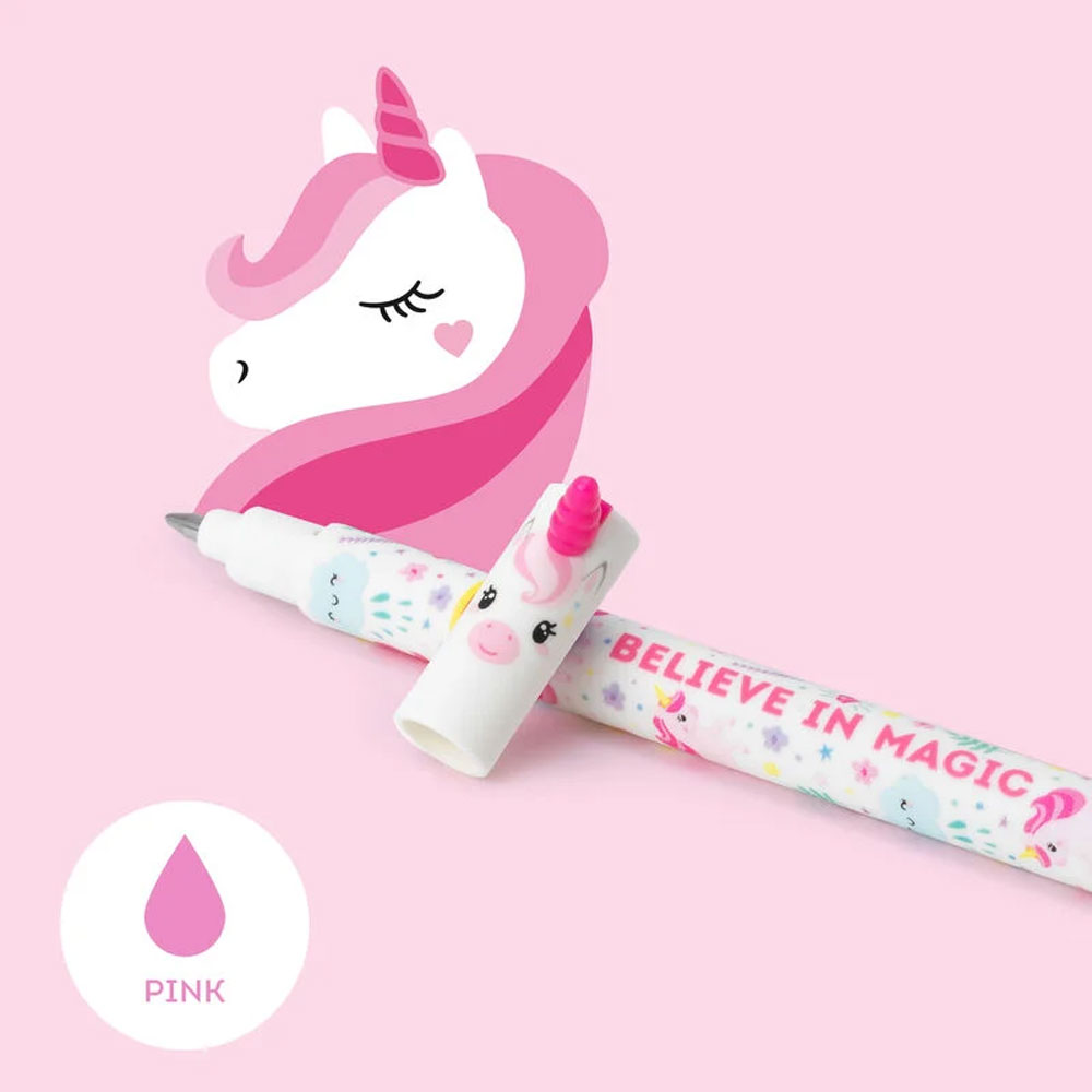 Penna Gel Cancellabile Inchiostro Rosa Unicorno Legami