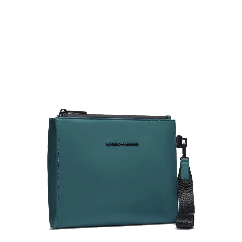 Pochette Piatta Tessuto Gommato Piquadro Corner 2.0 Ottanio AC6833C2OW