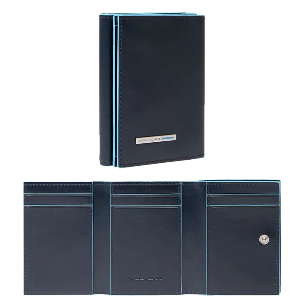 Portafoglio Trifold Mini Piquadro Blue Square Blu PU6559B2R