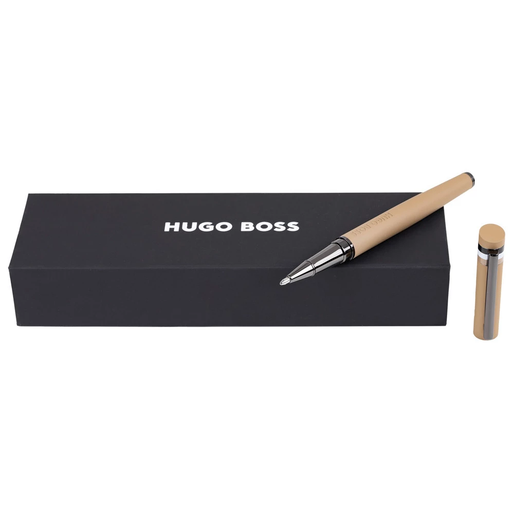 Penna Roller Hugo Boss Loop Camel Iconic in Ottone Regalo